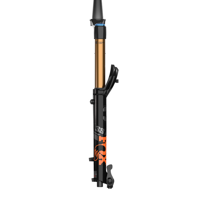 Fox Shox 38 Float Factory GRIP2 Fork - 27.5" Shiny Black/Orange Gloss Black