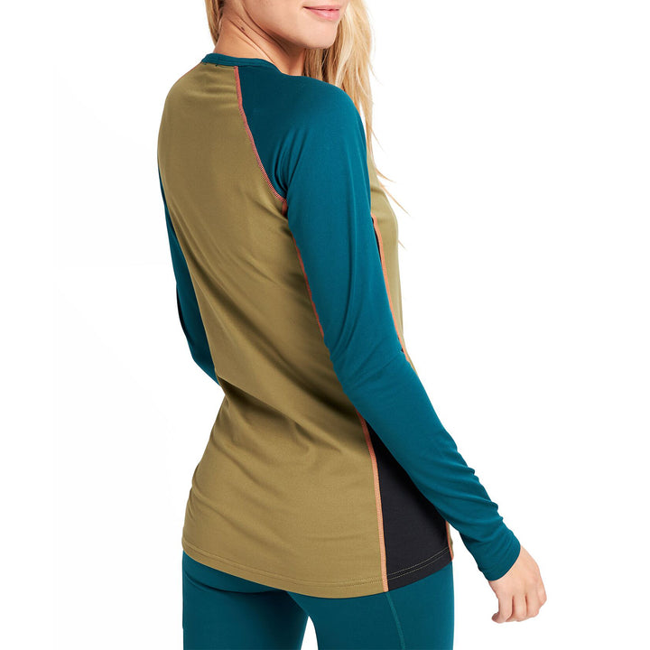 Burton Midweight X Base Layer Crew - Women's Shaded Spruce / Martini Olive