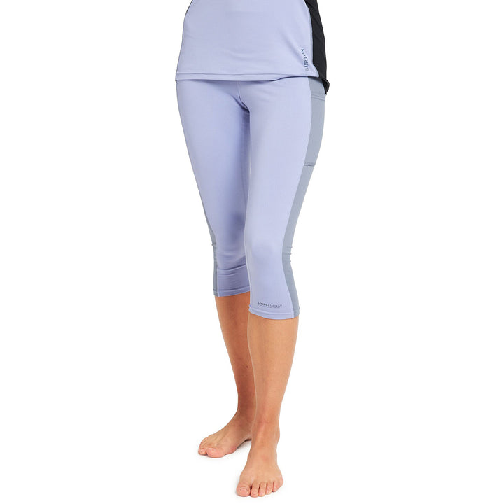Burton Midweight X Three-Quarter Base Layer Pants - Women's Folkstone Gray / Foxglove Violet