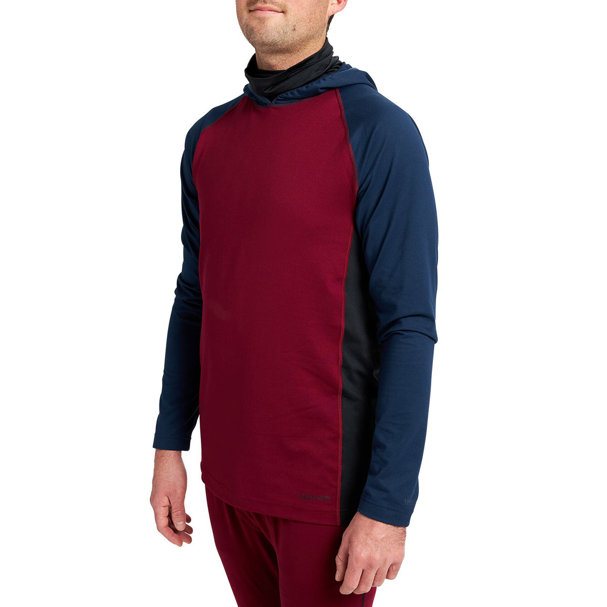 Burton Midweight X Long Neck Hooded Base Layer Top Dress Blue / Mulled Berry