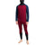 Burton Midweight X Long Neck Hooded Base Layer Top Dress Blue / Mulled Berry