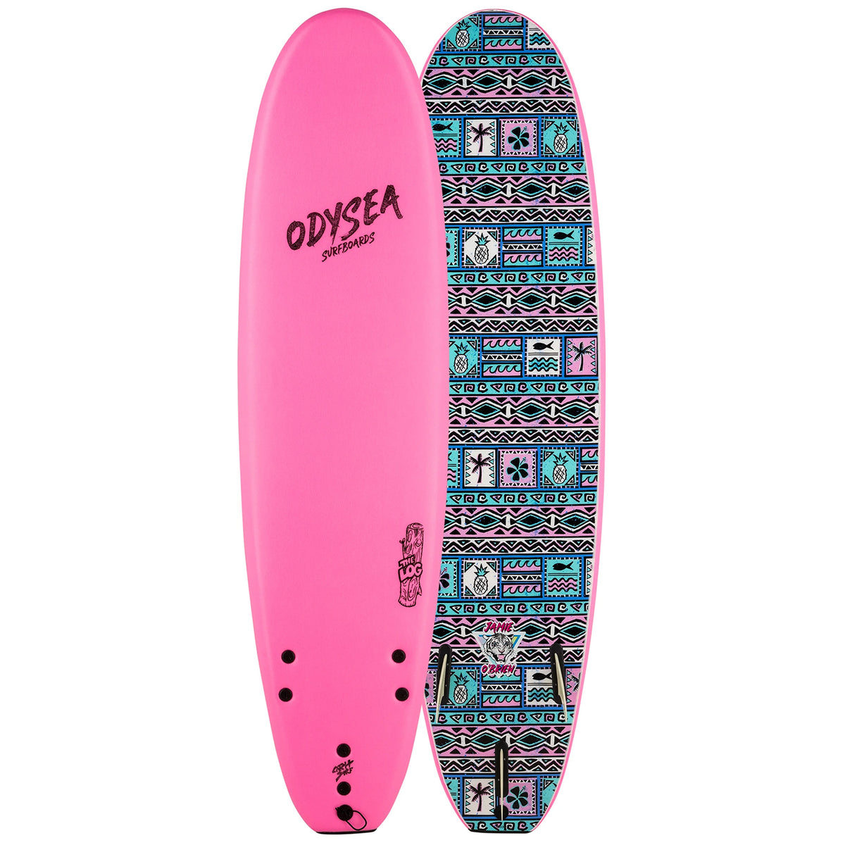 Catch Surf Odysea 7'0" Log x Jamie O'Brien Surfboard Hot Pink