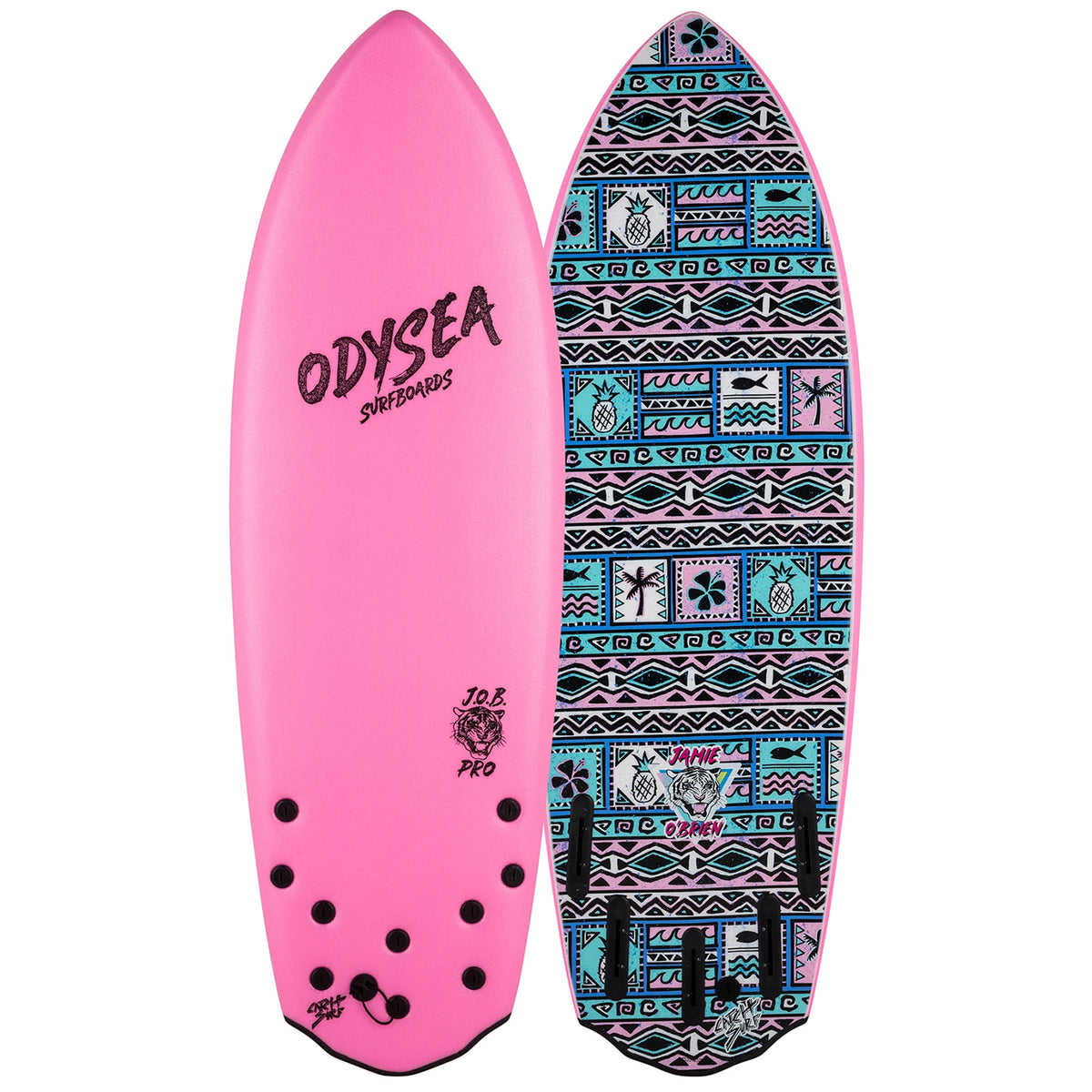 Catch Surf Odysea 5'2" Five-Fin x Jamie O'Brien Pro Surfboard Hot Pink