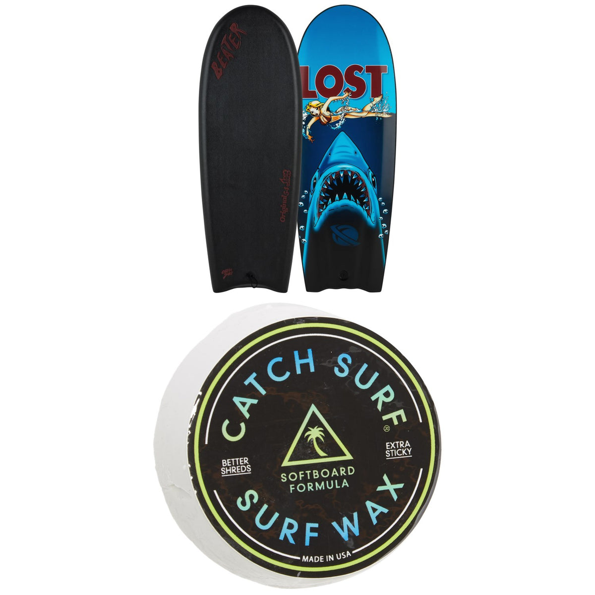Catch Surf Beater Original 54 - Lost Edition 6 Surfboard + Catch Surf Surf Wax