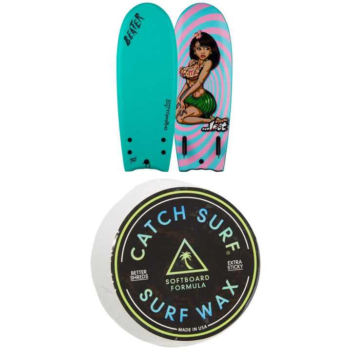 Catch Surf Beater Original 54 Twin - Lost Edition 5 Surfboard + Catch Surf Surf Wax