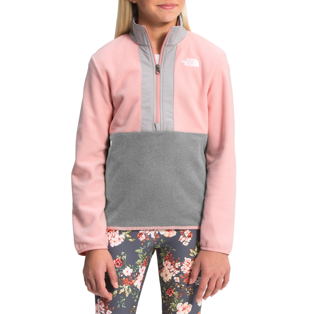 The North Face Glacier 1/4 Zip Fleece - Kids' Peach Pink