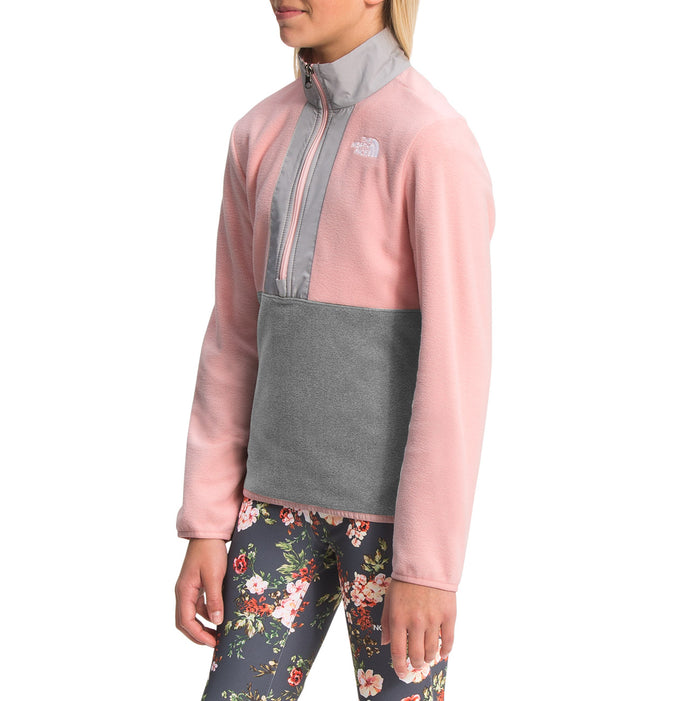 The North Face Glacier 1/4 Zip Fleece - Kids' Peach Pink