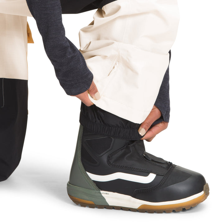 The North Face Dragline Bibs - Women's Gardenia White/TNF Black/Chamois Orange