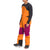 The North Face Dragline Bibs - Men's Vivid Orange/Roxbury Pink/TNF Black