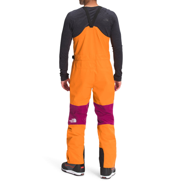 The North Face Dragline Bibs - Men's Vivid Orange/Roxbury Pink/TNF Black