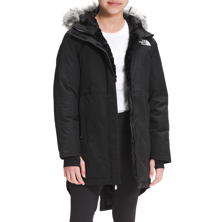 The North Face Arctic Swirl Parka Jacket - Girls' TNF Black