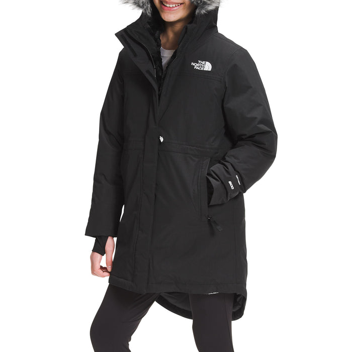 The North Face Arctic Swirl Parka Jacket - Girls' TNF Black