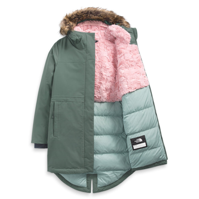 The North Face Arctic Swirl Parka Jacket - Girls' Laurel Wreath Green