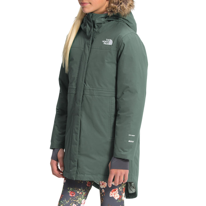 The North Face Arctic Swirl Parka Jacket - Girls' Laurel Wreath Green