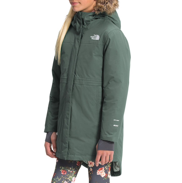 The North Face Arctic Swirl Parka Jacket - Girls' Laurel Wreath Green