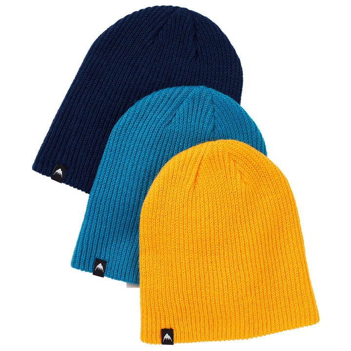Burton DND 3 Pack Beanie - Big Kids' Celestial Blue / Dress Blue / Cadmium Yellow