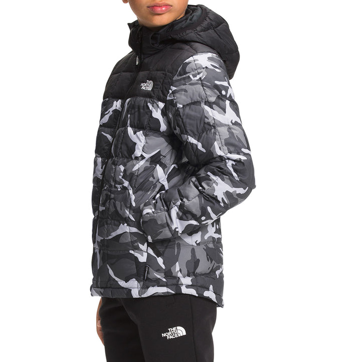 The North Face Printed ThermoBall Eco Hoodie - Boys' Asphalt Grey Explorer Camo Print