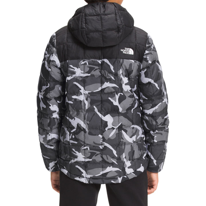 The North Face Printed ThermoBall Eco Hoodie - Boys' Asphalt Grey Explorer Camo Print