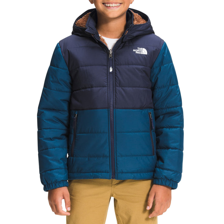 The North Face Reversible Mount Chimbo Full Zip Hooded Jacket - Boys' Monterey Blue