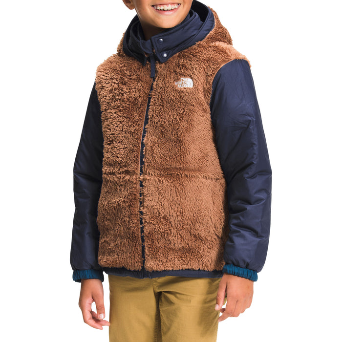 The North Face Reversible Mount Chimbo Full Zip Hooded Jacket - Boys' Monterey Blue