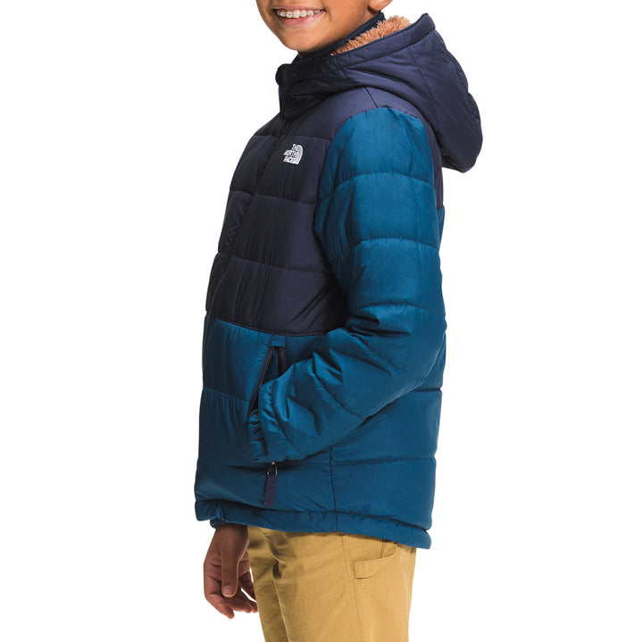 The North Face Reversible Mount Chimbo Full Zip Hooded Jacket - Boys' Monterey Blue