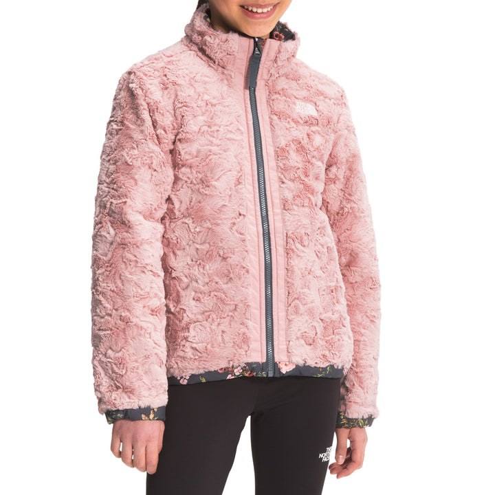 The North Face Printed Reversible Mossbud Swirl Jacket - Girls' Vanadis Grey Après Floral Print
