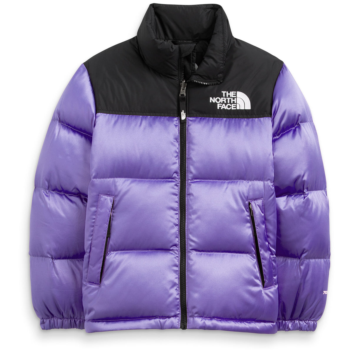 The North Face Printed 1996 Retro Nuptse Jacket - Kids' Sweet Violet/Metallic/TNF Black
