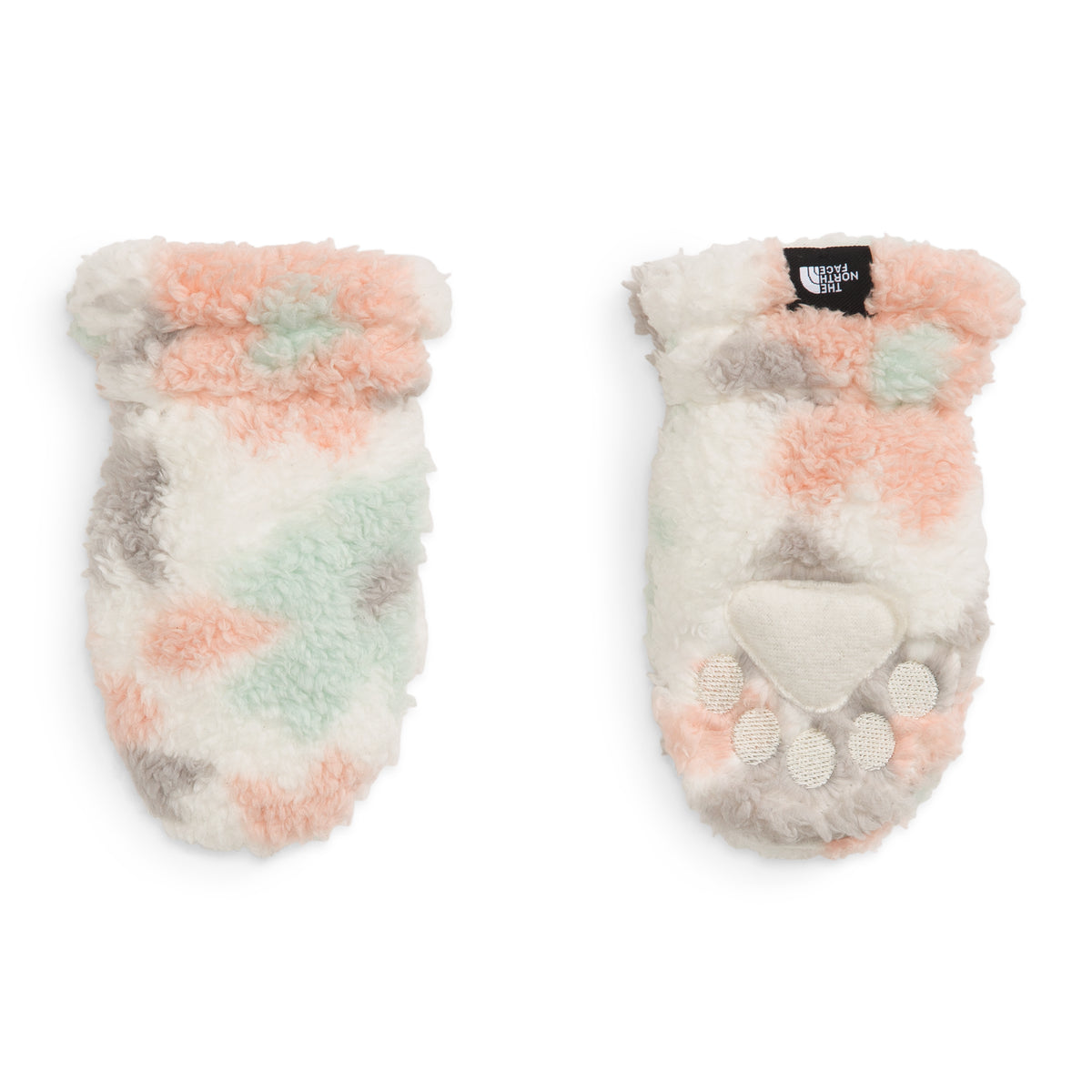 The North Face Little Bears Mittens - Toddlers' Gardenia White Polka Dot Floral Print