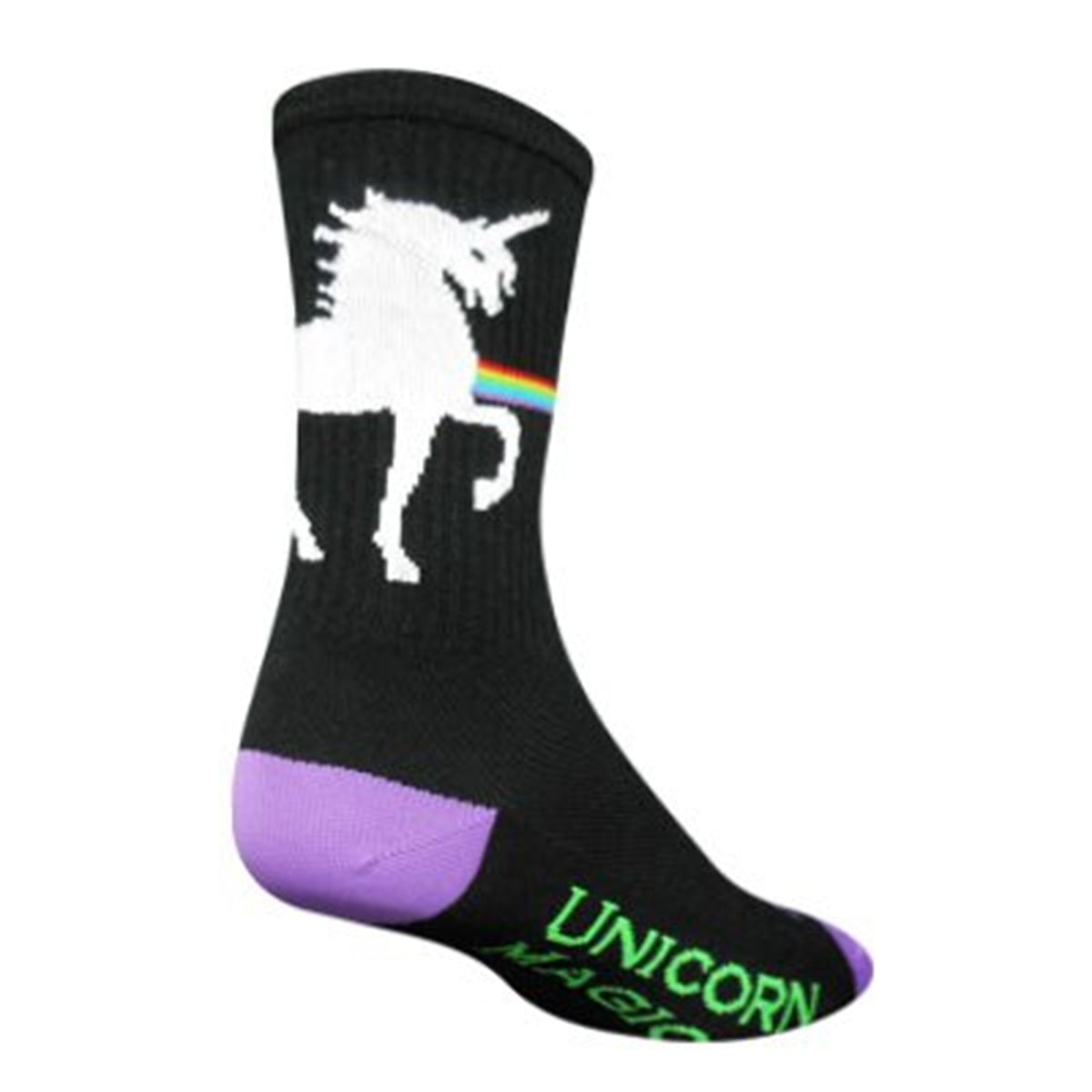 SockGuy Unicorn Express 6" Crew Bike Socks S/M
