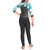 Roxy 4/3 Syncro Back Zip Wetsuit - Girls' Black/Pale Coral/Butter