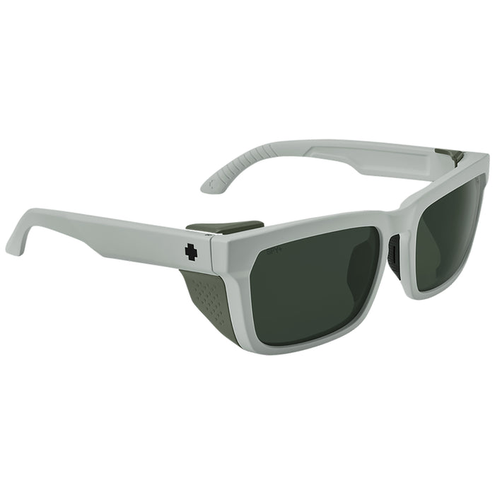 Spy Helm Tech Sunglasses Matte Vintage White/Happy Gray Green