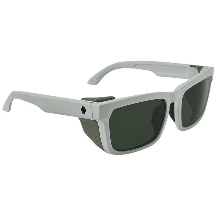 Spy Helm Tech Sunglasses Matte Vintage White/Happy Gray Green
