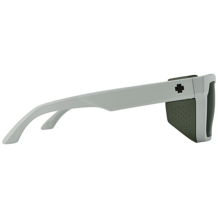 Spy Helm Tech Sunglasses Matte Vintage White/Happy Gray Green