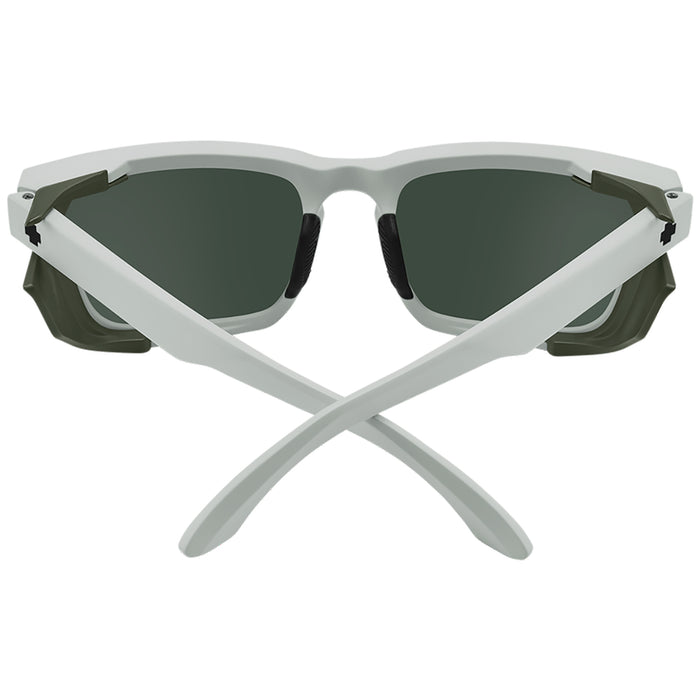 Spy Helm Tech Sunglasses Matte Vintage White/Happy Gray Green