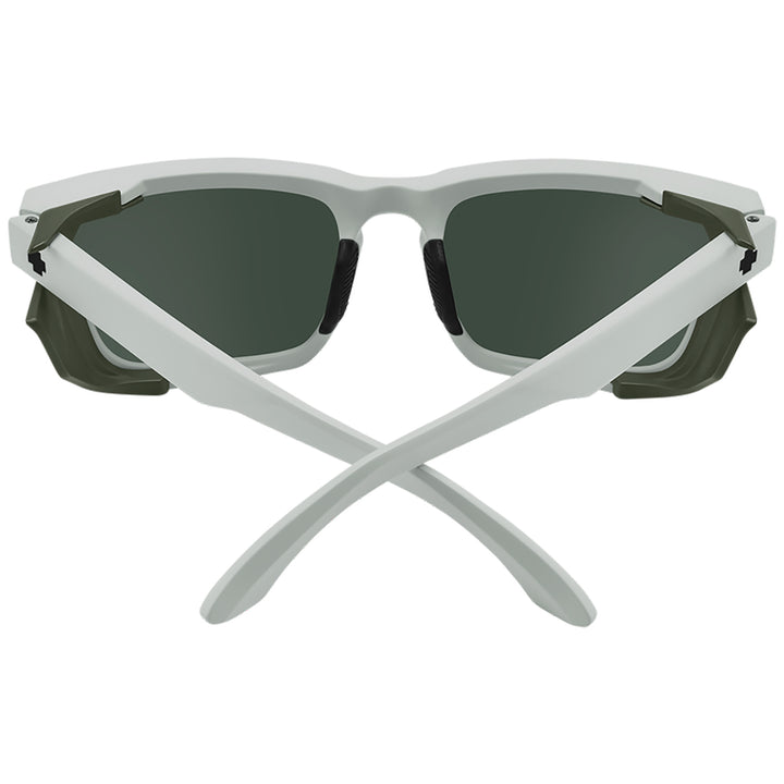 Spy Helm Tech Sunglasses Matte Vintage White/Happy Gray Green
