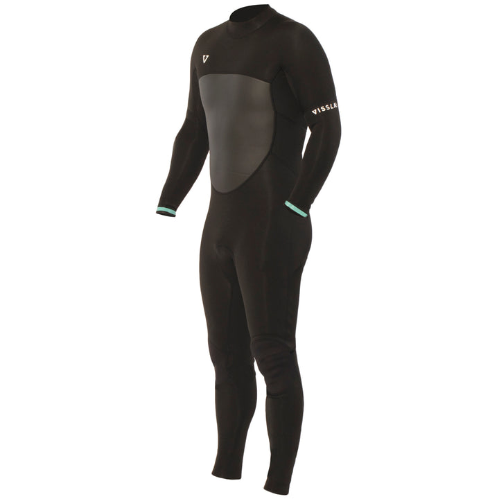 Vissla 3/2 Easy Seas Back Zip Wetsuit Black