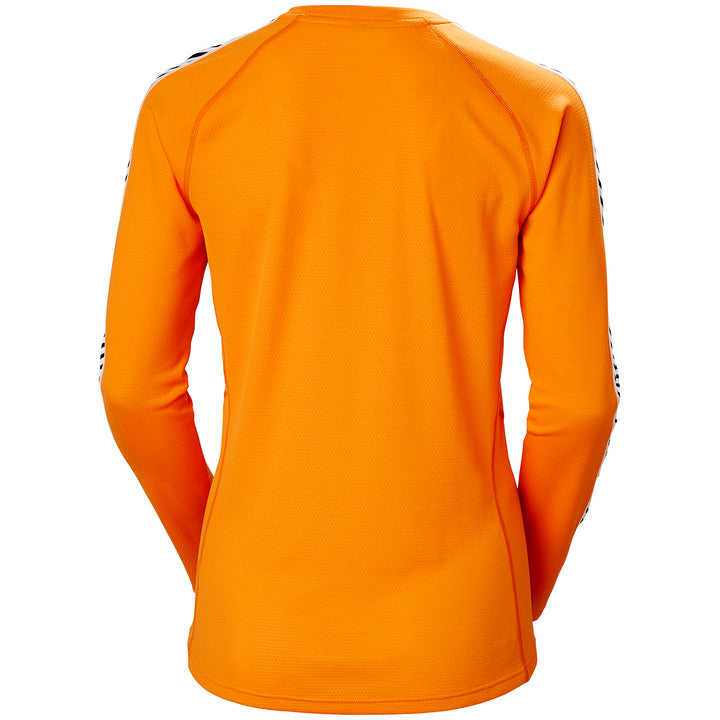 Helly Hansen Lifa Active Stripe Crew - Women's Poppy Orange