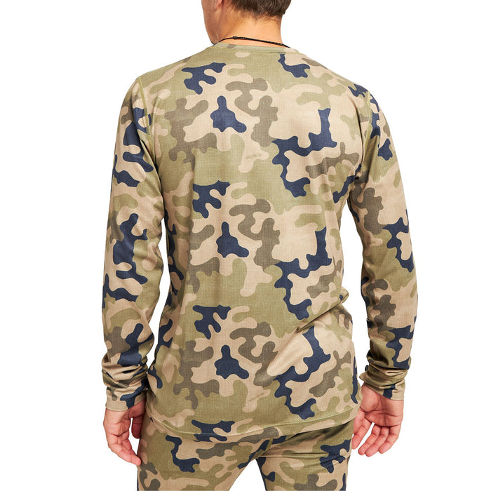 Burton Midweight Crew Top Martini Olive Terra Camo