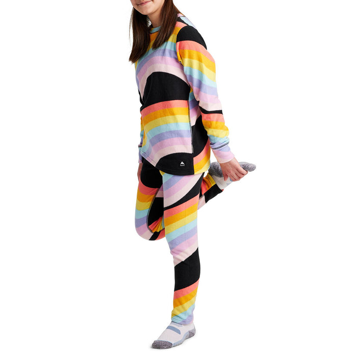 Burton Fleece Baselayer Set - Kids' True Black Rainbow Mashup