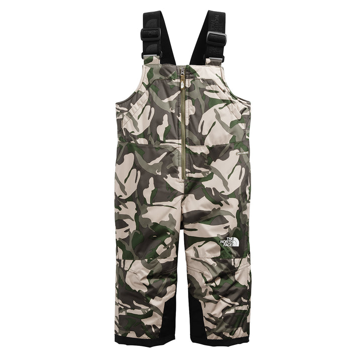 The North Face Snowquest Insulated Bibs - Toddlers' New Taupe Green Explorer Camo Print