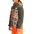 The North Face Snowquest Plus Insulated Jacket - Kids' Power Orange Marble Camo Print