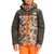 The North Face Snowquest Plus Insulated Jacket - Kids' Power Orange Marble Camo Print