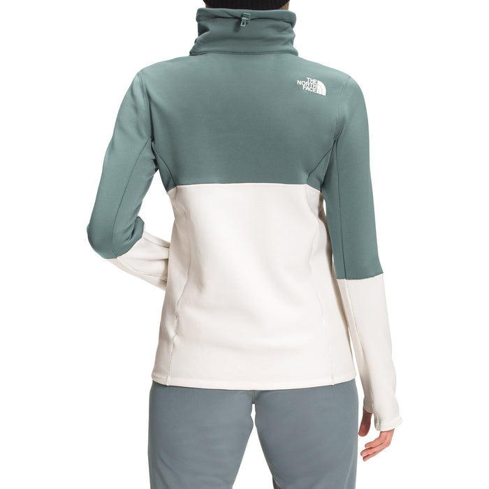The North Face Tagen 1/4 Zip Fleece - Women's Balsam Green/Gardenia White