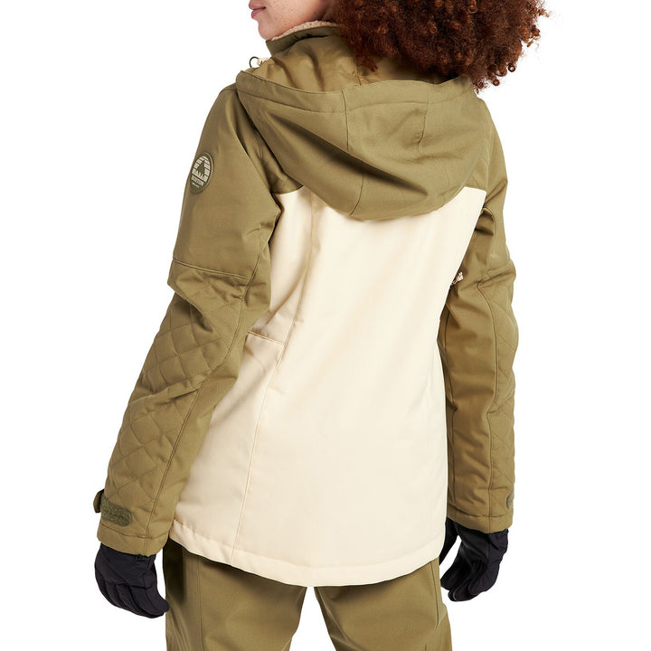 Burton Tulum Stretch Jacket - Women's Martini Olive / Cr?Me Br?L?E