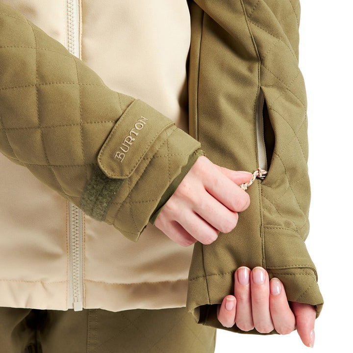 Burton Tulum Stretch Jacket - Women's Martini Olive / Cr?Me Br?L?E