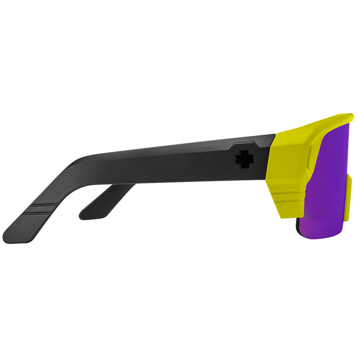 Spy Monolith 5050 Sunglasses Matte Neon Yellow/Happy Bronze Purple Spectra Mirror