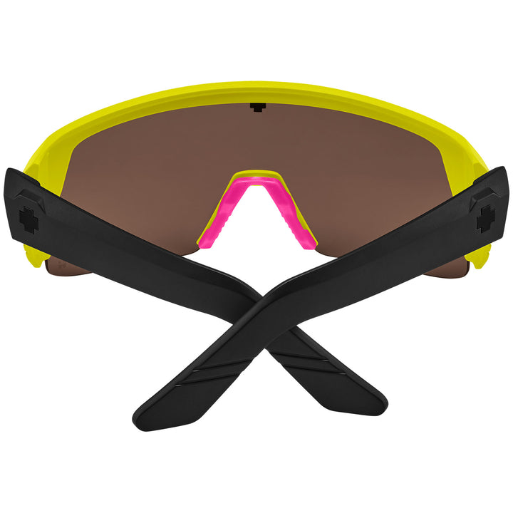 Spy Monolith 5050 Sunglasses Matte Neon Yellow/Happy Bronze Purple Spectra Mirror