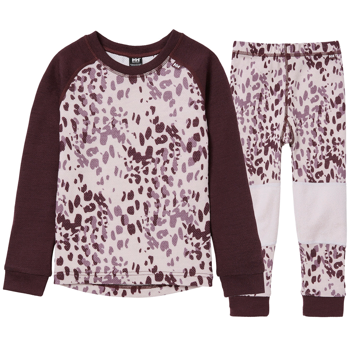 Helly Hansen Graphic Lifa Merino Baselayer Set - Toddlers' Pink Ash AOP