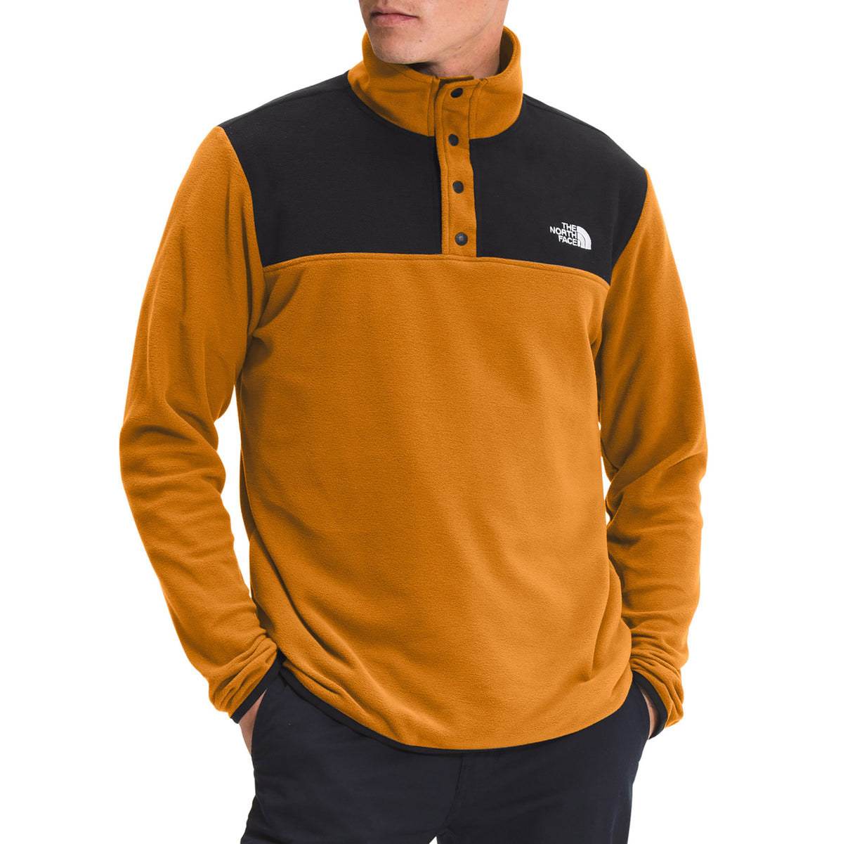 The North Face TKA Glacier 1/4 Zip Citrine Yellow/TNF Black