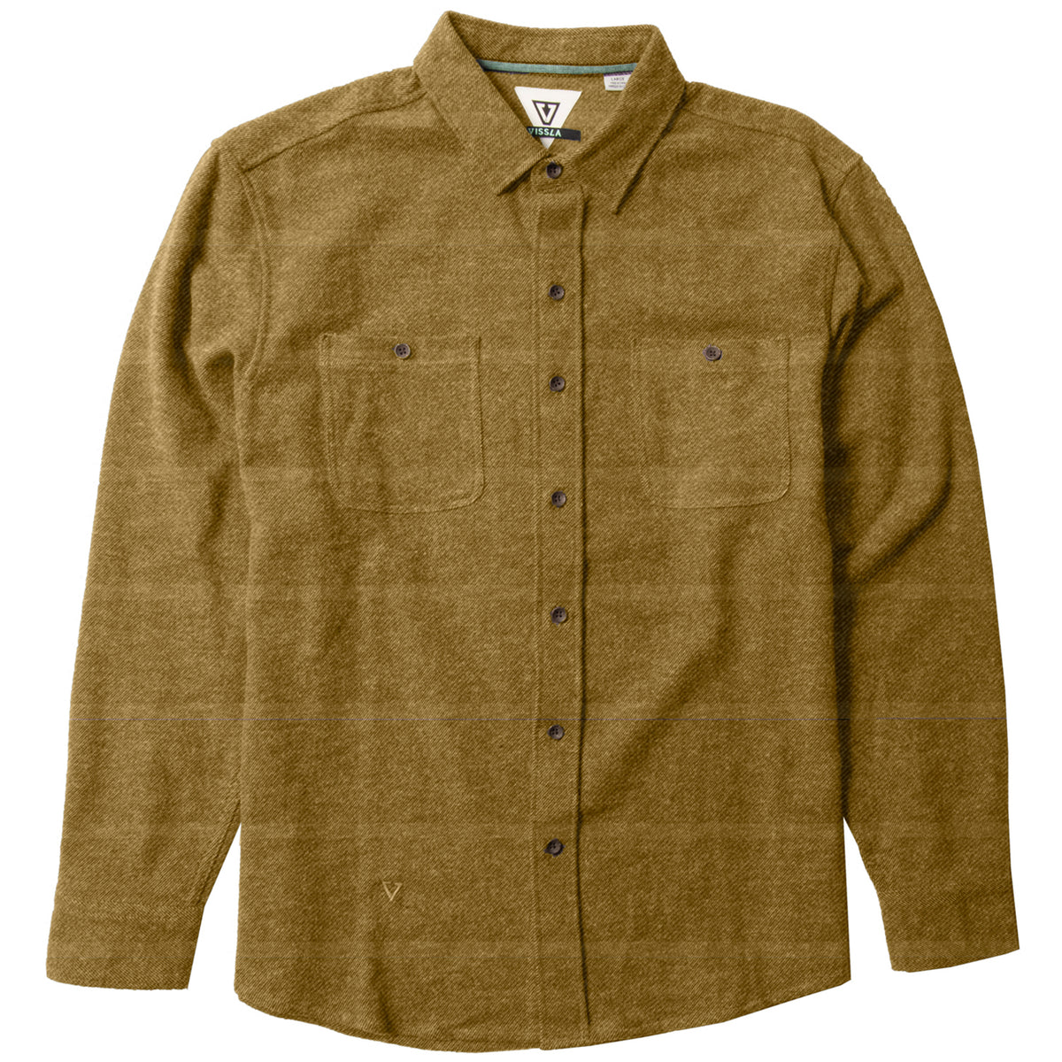 Vissla Shaver Long-Sleeve Flannel - Men's Gold Coral